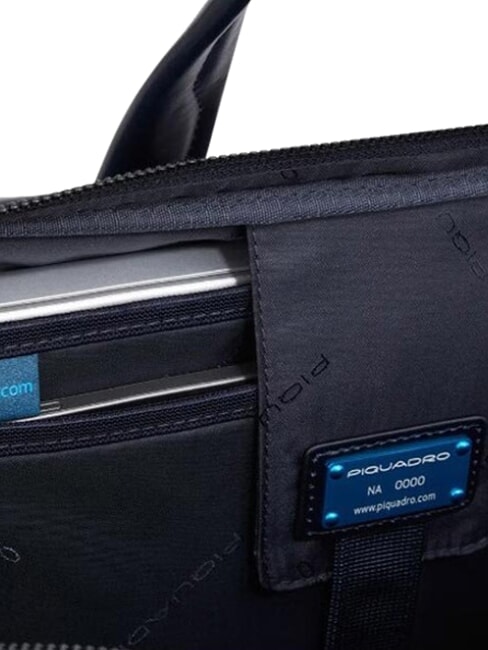 B2 REVAMP 14-Zoll-Laptop-Aktentasche aus Leder Blau - Arbeitstaschen