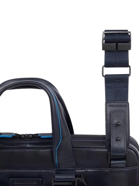 B2 REVAMP 14-Zoll-Laptop-Aktentasche aus Leder Blau - Arbeitstaschen