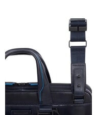 PIQUADRO B2 REVAMP 14-Zoll-Laptop-Aktentasche aus Leder Blau - Arbeitstaschen - 7