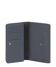 PIQUADRO NABUCCO Smartphone-Etui aus Leder im Portemonnaie-Stil Blau - Brieftaschen Damen - 2