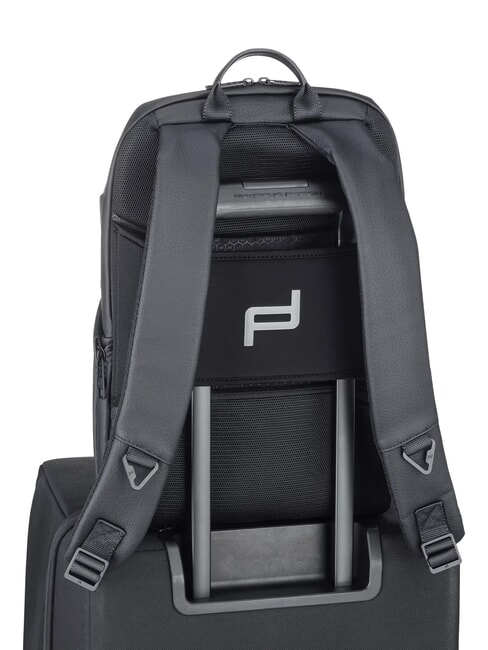 URBAN ECO LEATHER 13-Zoll-Laptop-Rucksack Schwarz - PC-Rucks&auml;cke