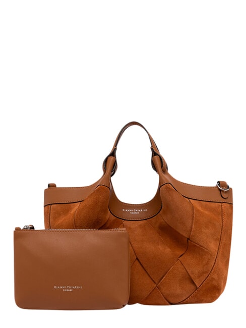 DUA Handtasche mit Schulterriemen Karamell - Damentaschen