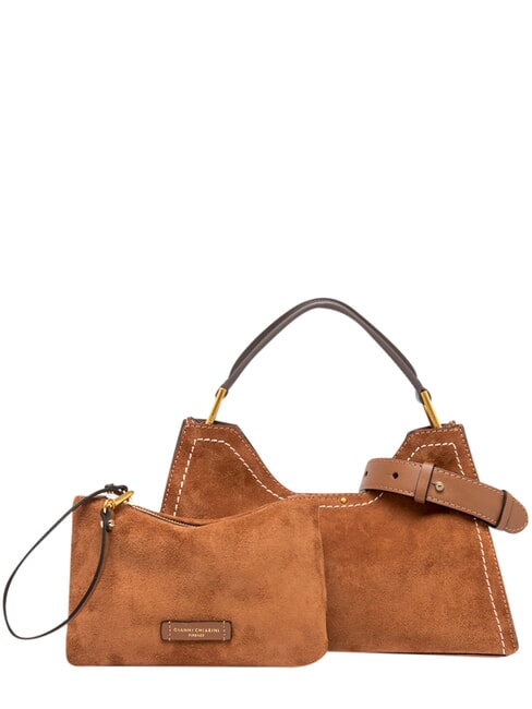 AURORA Schultertasche mit Schultergurt Karamell - Damentaschen