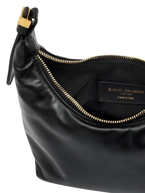 ELLA Schultertasche, Leder Schwarz - Damentaschen