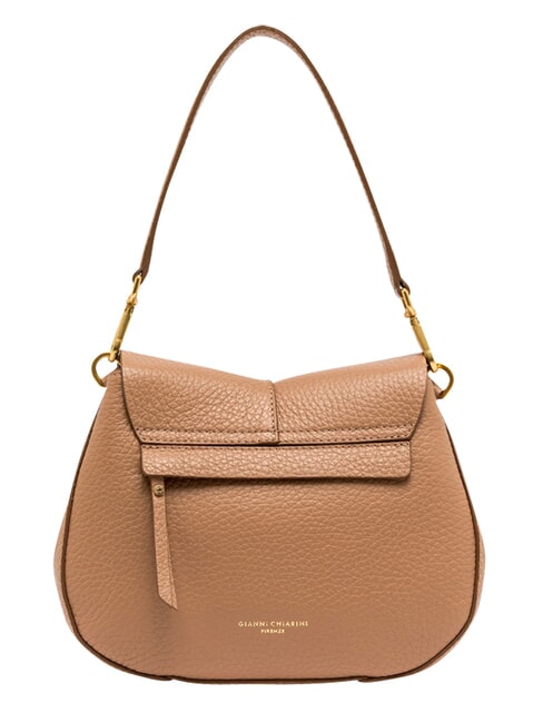 HELENA ROUND Schultertasche mit Schulterriemen aus Leder Ton - Damentaschen