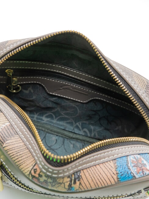 PLANETARIUM Umh&auml;ngetasche mit Tasche Wilde Aquarellfarbe/ Dunkeltaupe - Damentaschen