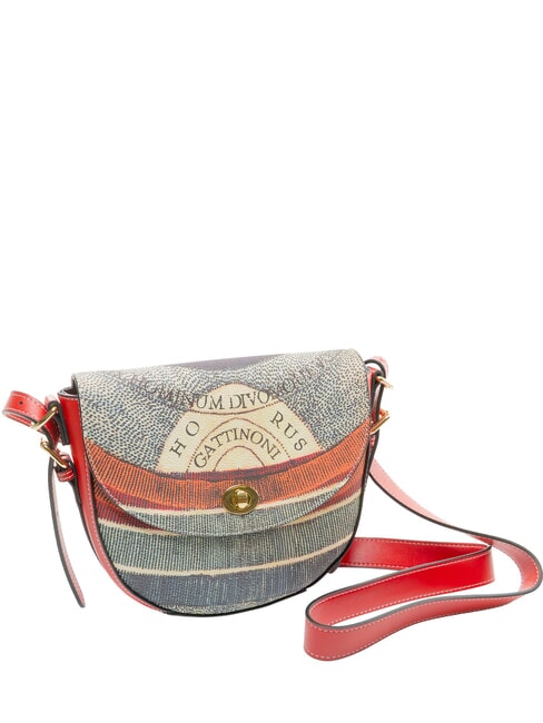 PLANETARIUM Mini-Schultertasche klassisch/ koralle - Damentaschen