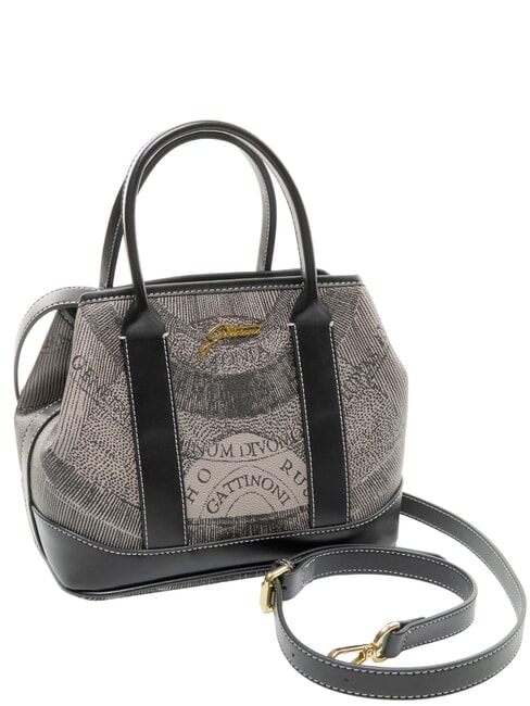 PLANETARIUM Handtasche mit Schulterriemen monochrom hellgrau/schwarz - Damentaschen