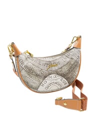 GATTINONI PLANETARIUM Schultertasche mit Schultergurt Tinten-Sepia/Hellbraun - Damentaschen - 2