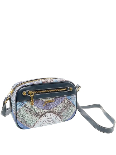 PLANETARIUM Umh&auml;ngetasche mit Tasche Aquamarin/Dunkelblau - Damentaschen