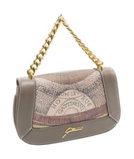 GATTINONI PLANETARIUM Kleine Handtasche Wilde Aquarellfarbe/ Dunkeltaupe - Damentaschen - 2