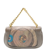 GATTINONI PLANETARIUM Kleine Handtasche Wilde Aquarellfarbe/ Dunkeltaupe - Damentaschen - 4