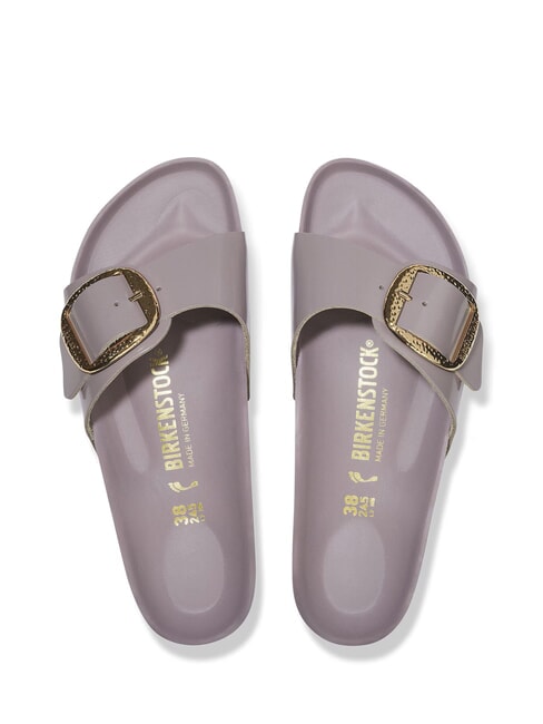 MADRID BIG BUCKLE Ledersandalen Hochgl&auml;nzendes, verblasstes Lila - Damenschuhe