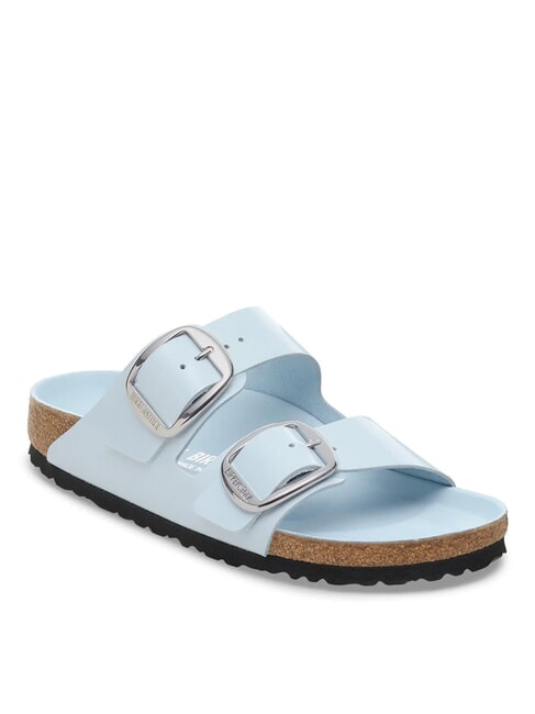 ARIZONA BIG BUCKLE Ledersandalen mit Schnallen gl&auml;nzend blau - Damenschuhe