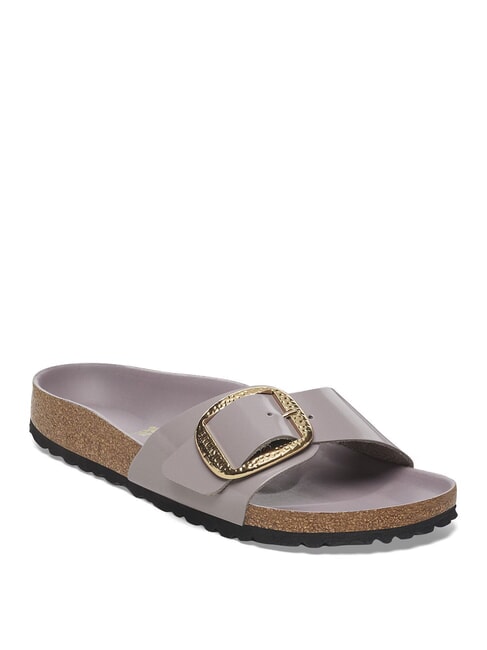 MADRID BIG BUCKLE Ledersandalen Hochgl&auml;nzendes, verblasstes Lila - Damenschuhe