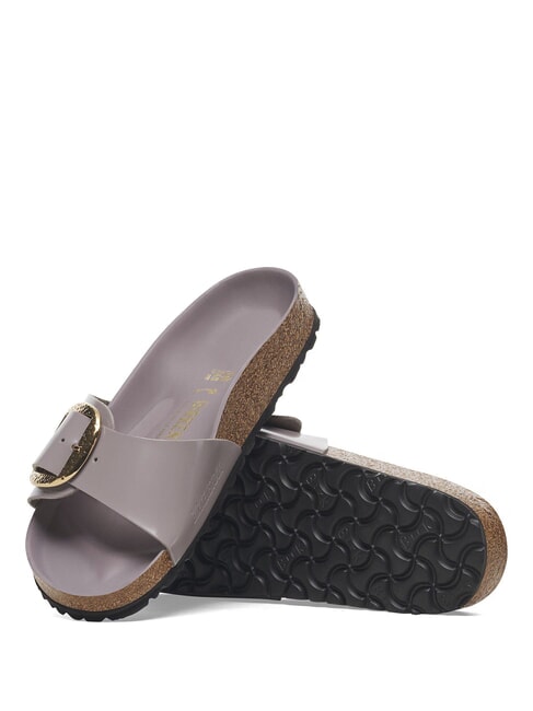 MADRID BIG BUCKLE Ledersandalen Hochgl&auml;nzendes, verblasstes Lila - Damenschuhe