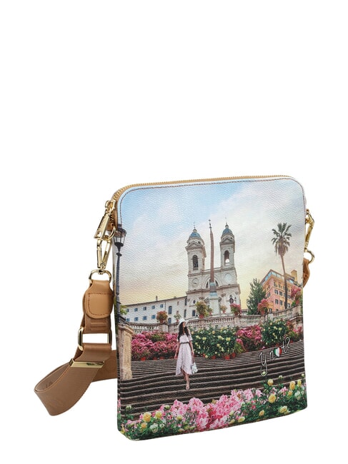 YESBAG Flache Umh&auml;ngetasche Blumen- - Damentaschen