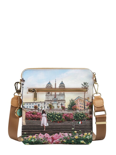 YESBAG Flache Umh&auml;ngetasche Blumen- - Damentaschen