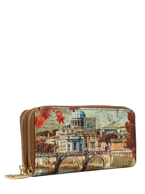 CITY LIFE Gro&szlig;e Geldb&ouml;rse mit Rundum-Rei&szlig;verschluss Winter Rom - Brieftaschen Damen