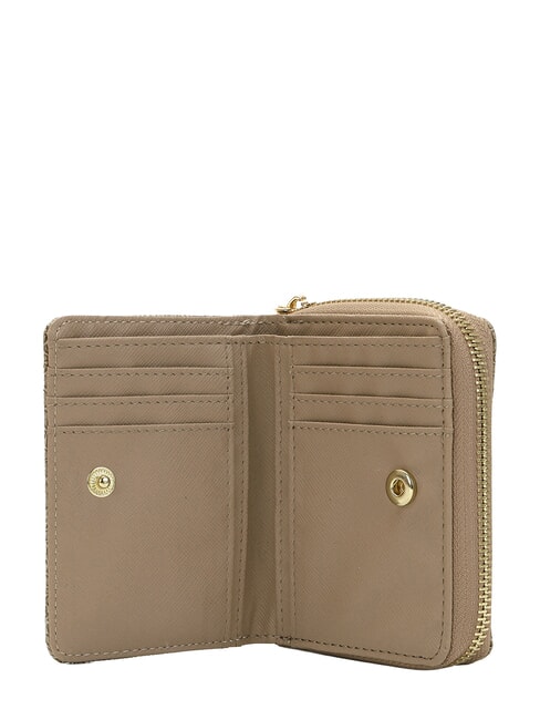 LUX Kompaktes Portemonnaie BEIGE - Brieftaschen Damen
