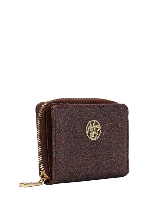 LUX Kompaktes Portemonnaie Mahagoni - Brieftaschen Damen