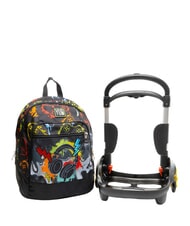YUB FLASHY SIGN Rucksack mit Trolley Schwarz - Rucks&auml;cke mit Trolleyfunktion - 2