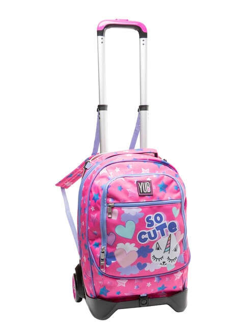 HAYRIDE Rucksack mit Trolley fuchsiafluo - Rucks&auml;cke mit Trolleyfunktion