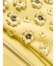 BRACCIALINI SOFIA Lederrucksack mit kleinen Blumen Gelb - Damentaschen - 4