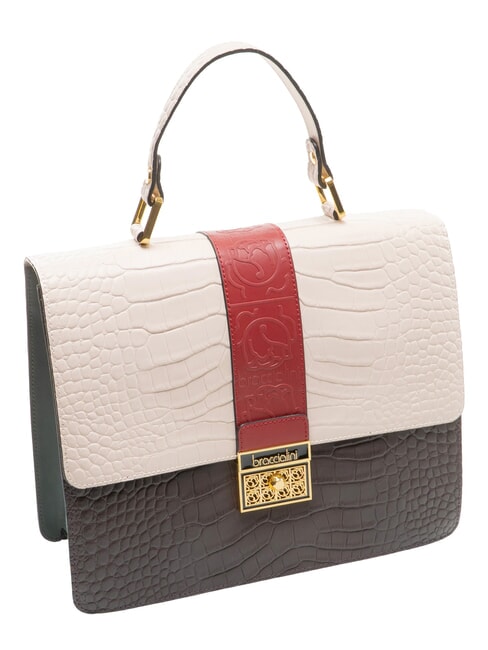 ALICIA Handtasche, Leder mehrfarbig/Pflaume - Damentaschen