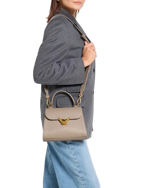 DEW Handtasche mit Schulterriemen warmes Taupe - Damentaschen