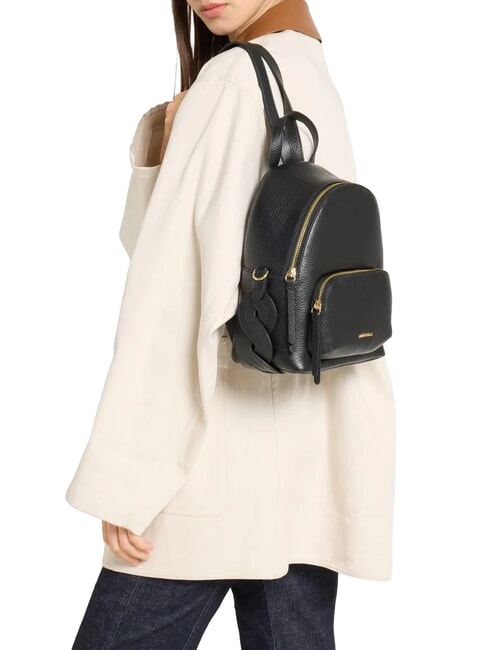 CHARLOTTE Lederrucksack Schwarz - Damentaschen