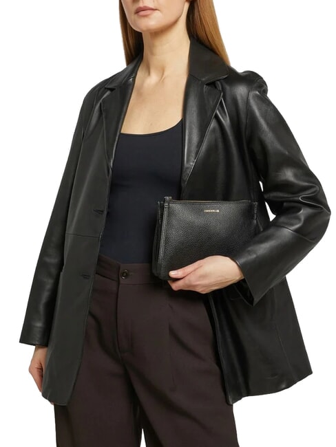 LORINE Lederclutch Schwarz - Damentaschen