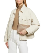 COCCINELLE LORINE Lederclutch warmes Taupe - Damentaschen - 2