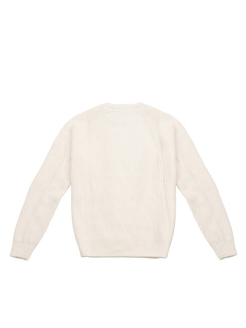 N|S Gerippter Rundhalspullover M&auml;usespeck - Herrenpullover