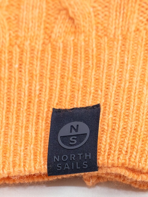 N|S Pullover mit Rundhalsausschnitt und Zopfmuster Orangengew&uuml;rz - Herrenpullover