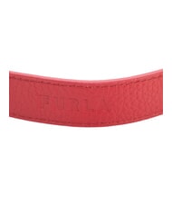 FURLA CAMPIONARIO - GIOVE Schulterriemen mit Logo, aus Leder Venezianisches Rot + Schwarz - Taschenzubeh&ouml;r - 3