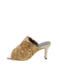 FURLA CAMPIONARIO - DIAMANTE  Sandalen mit Strasssteinen Farbe Gold + Farbe Hellgold - Damenschuhe - 3