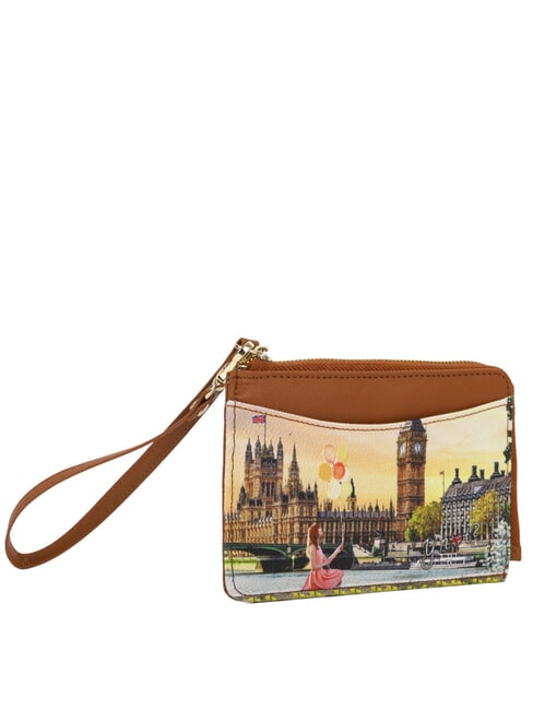 YESBAG Flaches Kartenetui mit Rei&szlig;verschluss und Handgelenkschlaufe gelbe Blume - Brieftaschen Damen