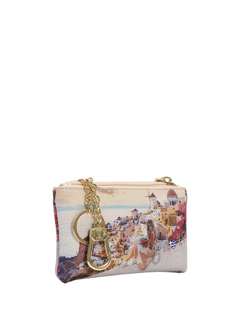YESBAG Schl&uuml;sselanh&auml;nger-Etui mit Rei&szlig;verschluss Sonnenuntergang in Griechenland - Schl&uuml;sselanh&auml;nger und Schl&uuml;sseletuis