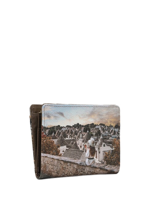 YESBAG Kartenetui mit M&uuml;nzfach romantische Trulli - Brieftaschen Damen