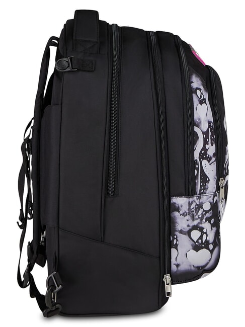 PLUMPY LINE GIRL Doppelseitiger Trolley-Rucksack Schwarz - Rucks&auml;cke mit Trolleyfunktion