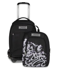 SEVEN PLUMPY LINE BOY Doppelrucksack mit Trolley Schwarz - Rucks&auml;cke mit Trolleyfunktion - 2