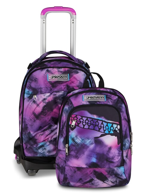 PINK FUSION 8WD Abnehmbarer Trolley-Rucksack rosa - Rucks&auml;cke mit Trolleyfunktion