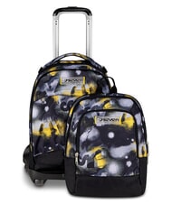 SEVEN GOLDEN PAINT 3-in-1-Trolley-Rucksack Stahlgrau - Rucks&auml;cke mit Trolleyfunktion - 2