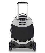 SEVEN GOLDEN PAINT 3-in-1-Trolley-Rucksack Stahlgrau - Rucks&auml;cke mit Trolleyfunktion - 3