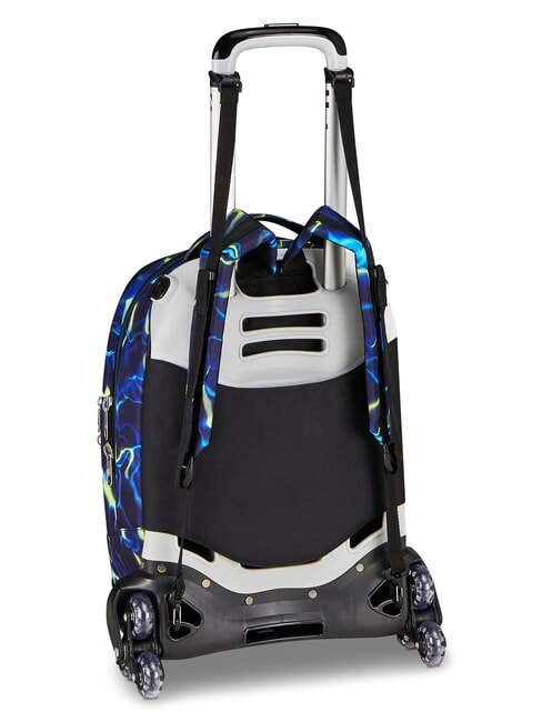 ELECTRICVIBE BOY Dreifach-Rollen-Trolley-Rucksack blautief - Rucks&auml;cke mit Trolleyfunktion