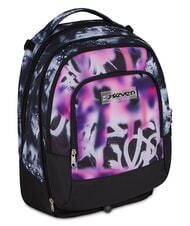 SEVEN BUZZY NOTE GIRL Trolley-Rucksack, geteilt und abnehmbar Zyklamin - Rucks&auml;cke mit Trolleyfunktion - 7