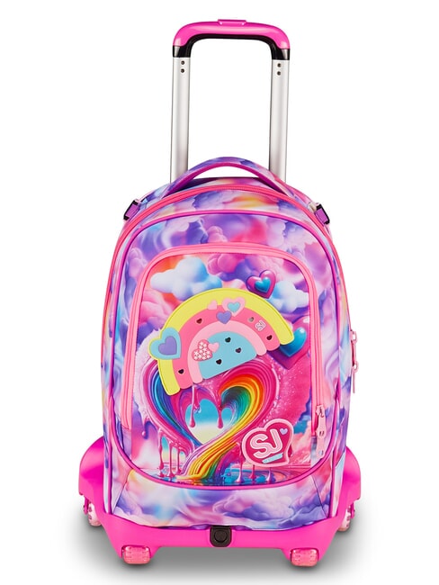 JOYFUL PINS GIRL 3-in-1-Trolley-Rucksack fuchsiafluo - Rucks&auml;cke mit Trolleyfunktion