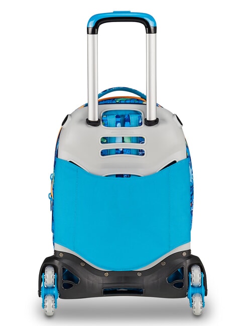 JOYFUL PINS BOY  BLAUER DRUCK - Rucks&auml;cke mit Trolleyfunktion