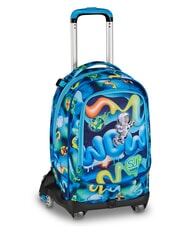 SJGANG SPACE RIDE Rucksack mit abnehmbarem Trolley KIEFERNNADEL - Rucks&auml;cke mit Trolleyfunktion - 2
